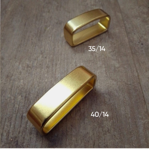 Уценка! Шлевка для ремня 30-40 мм Латунь фото 4