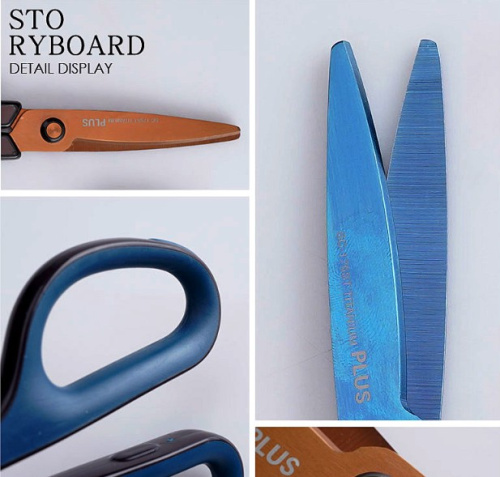 Ножницы для кожи с титановым покрытием 17,5 см Япония фото 4