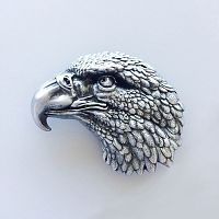 Пряжка для ремня декоративная Голова орла  - купить для кожевенного хобби