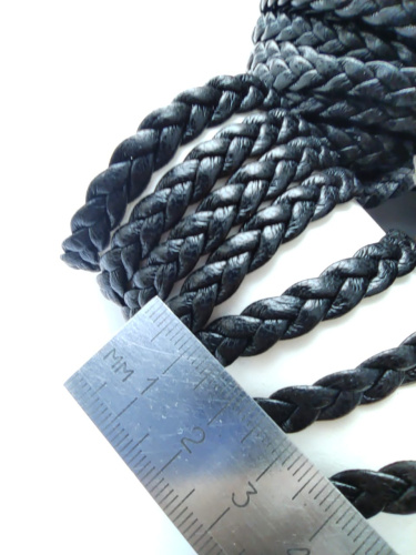 Шнур плетеный 7х2 мм Косичка Италия фото 4