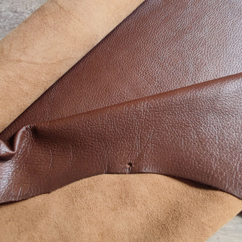 Кожа оленя 1,0-1,2 мм Коньяк Италия фото 4