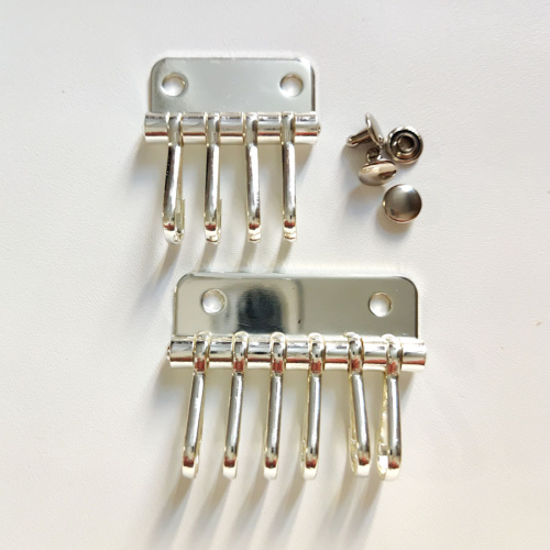 Заготовка для ключницы под серебро 4-6 карабинов Заготовка для ключницы под серебро 4-6 карабинов