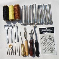 Набор инструментов №2 для работы с кожей   - купить для кожевенного хобби