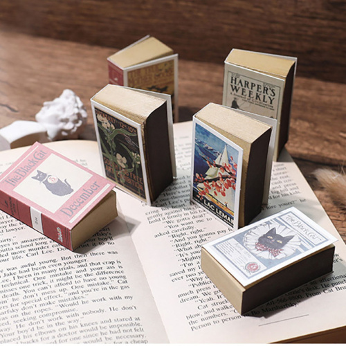 Блокнот Ретро спичечный коробок Миниатюра 1:6 Блокнот Ретро спичечный коробок Миниатюра 1:6