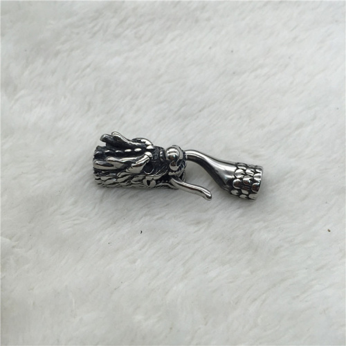 Замок 8 мм для круглых браслетов Сталь Дракон с крюком  BR-z39 - фото товара фото 4