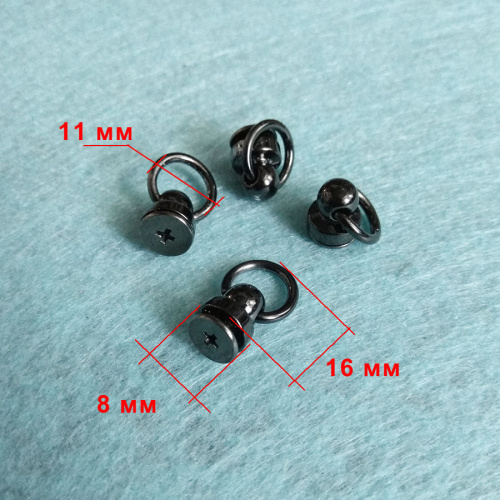 Кнопки кобурные с кольцом 8 мм фото 7