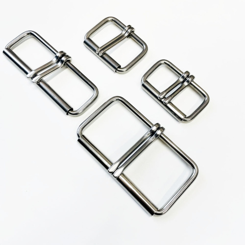 Пряжка 41-102 мм стальная с роликом два язычка W008A