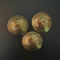 Кончо для кожаных изделий 28 мм Спортивным фанатам латунное 