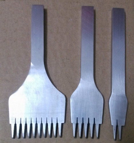 Пробойники строчные косой зуб 2,7-3,85 мм Набор 2+5+10 фото 3 Пробойники строчные косой зуб 2,7-3,85 мм Набор 2+5+10 фото 3