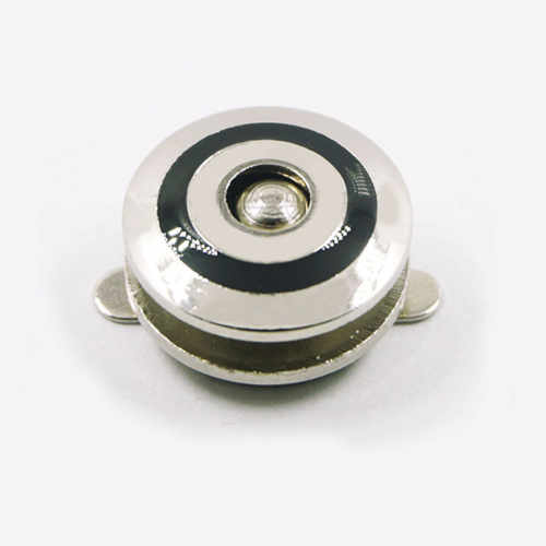 Уценка! Застежка магнитная зажимная 17 мм черная с серебром HY015  HY015-uc - фото товара