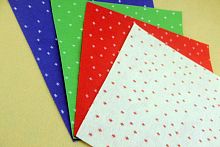 Фетр жесткий 1 мм 30х30 см принт Снежинки