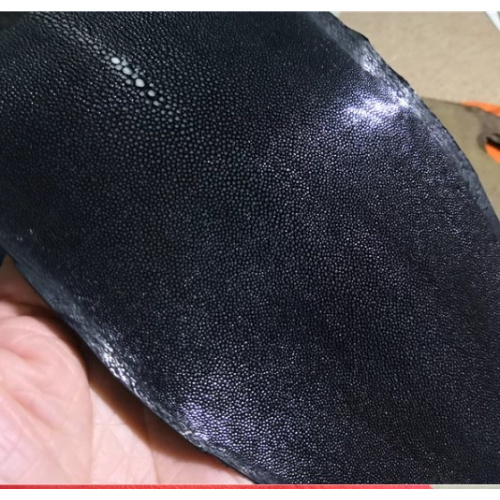 Кожа ската натуральная 10х30 см шлифованная фото 12