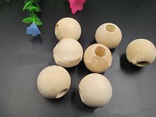 Бусины деревянные с большими отверстиями 20-30 мм