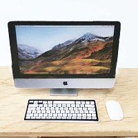 Моноблок Apple для кукольного дома  - купить для кожевенного хобби