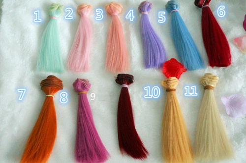 Трессы для кукол 15 см Прямые Трессы для кукол 15 см Прямые