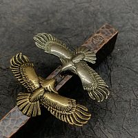 Кончо для кожаных изделий Орёл латунь 