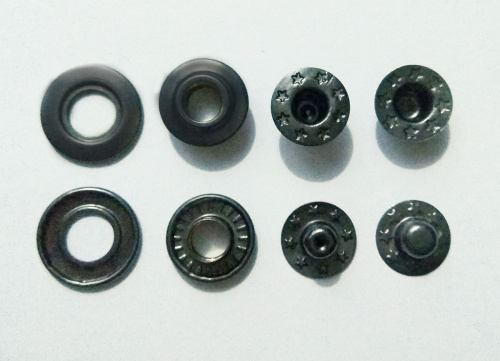 Кнопки клямерные 18 мм латунь фото 5