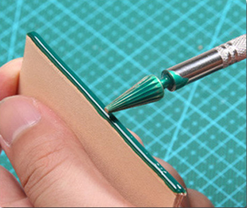 Инструмент двухсторонний для окрашивания уреза кожи и нанесения химии фото 3