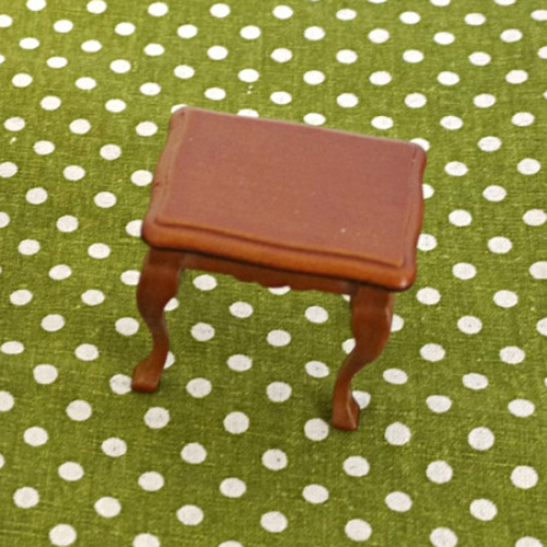 Столик деревянный для кукол Белый / Орех Миниатюра 1:12 фото 3
