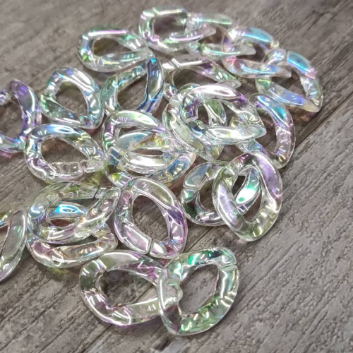 Звенья пластиковые 17х23 мм для цепочек  фото 4