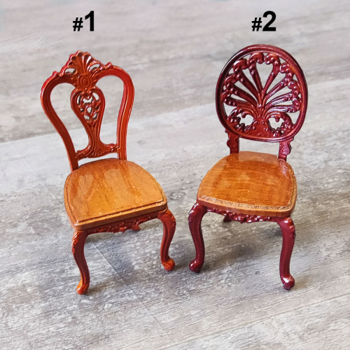 Стул винтажный для кукол Миниатюра 1:12 фото 9