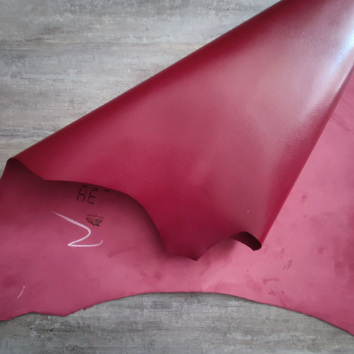 Кожа козы (шевро) 1,0 мм Темно-красный Falco Pellami Италия фото 5