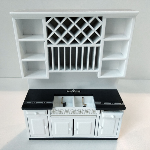 Кухня для кукол черно-белая из 3-х частей  SH D-K08 - фото товара фото 5