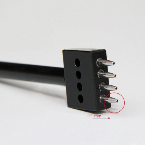 Уценка! Пробойники строчные с зубьями круглого сечения шаг 4 мм черные фото 2