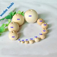 Бусины деревянные 4-40 мм