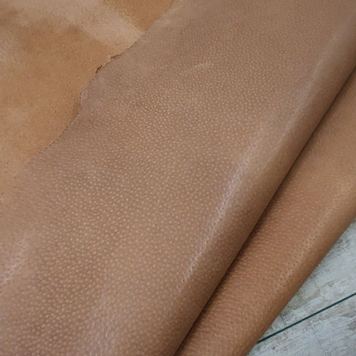 Кожа подкладочная (спилок свиной) Коньяк фото 3