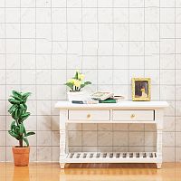 Стол для кукол с выдвижными ящиками Белый  - купить для кожевенного хобби