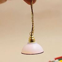 Люстра с матовым плафоном с проводом  - купить для кожевенного хобби