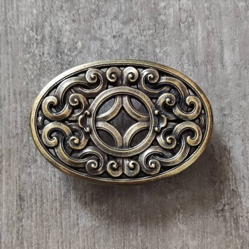 Пряжка для ремня с шипом декоративная 38 мм Рубаи  PR РК998 - фото товара фото 3