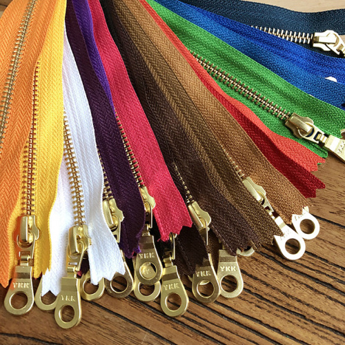 Молния металлическая №5 20 см зубья под золото Цветные YKK Япония фото 8