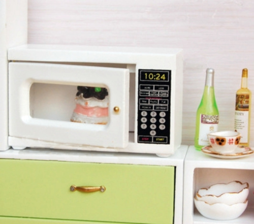 Микроволновка для кукольной кухни Белый/Серебро фото 5