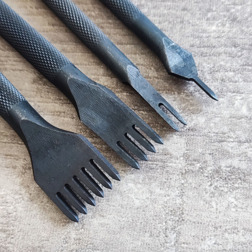 Пробойники строчные ромбовидные 3 мм с круглой ручкой черные фото 2 Пробойники строчные ромбовидные 3 мм с круглой ручкой черные фото 2