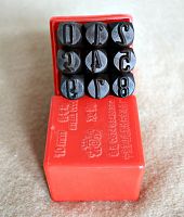 Штампы для тиснения по коже Цифры 2,5-10 мм