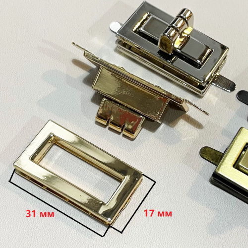 Застежка для сумки поворотная 16-25 мм арт. 2044 фото 3 Застежка для сумки поворотная 16-25 мм арт. 2044 фото 3