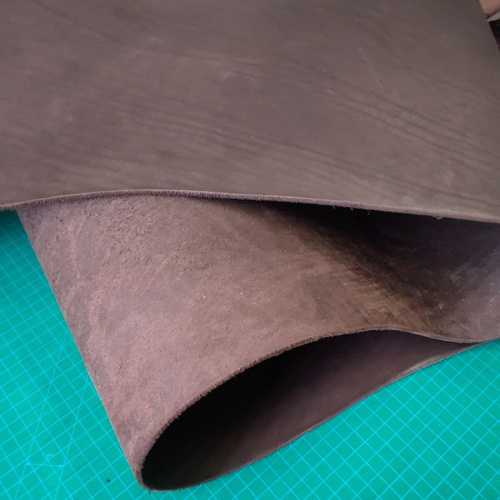 Кожа вороток ШСК краст 3,6-4,0 мм комб. дубл. Коричневый Белоруссия фото 2