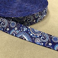 Лента ременная стропа 38 мм Гжель  - купить для кожевенного хобби