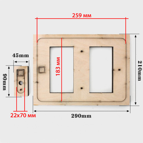 Штанцформа для кожи Обложка для блокнота А6  ST 4228 - фото товара фото 3