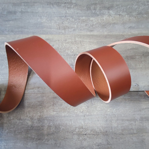 Заготовка для ремня раст. дубл. 39 мм толщ. 2,9 мм Коричневый Италия  ZR_RD890 - фото товара фото 2