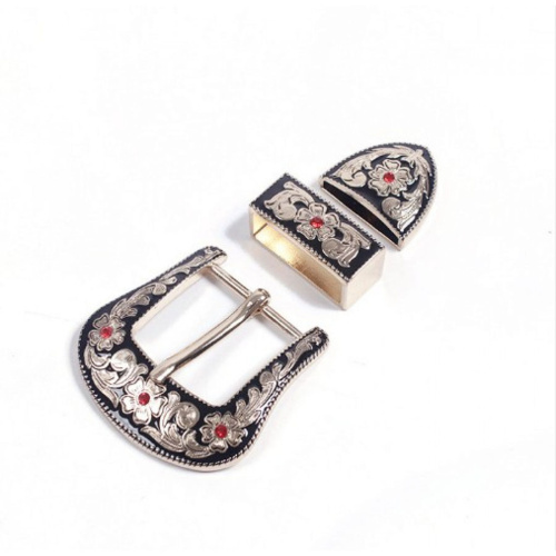 Комплект фурнитуры для ремня 38 мм со стразами JSD38A фото 2