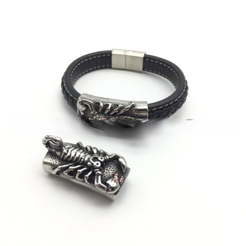 Бусина 12х6 мм для плоских браслетов Скорпион Сталь | Галерея фото | Pava.pro Бусина 12х6 мм для плоских браслетов Скорпион Сталь BR-B032 - фото товара