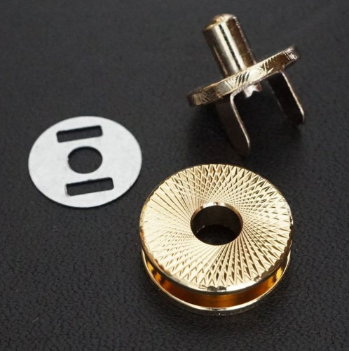 Застежка магнитная зажимная 17 мм Латунь SKM01 фото 5