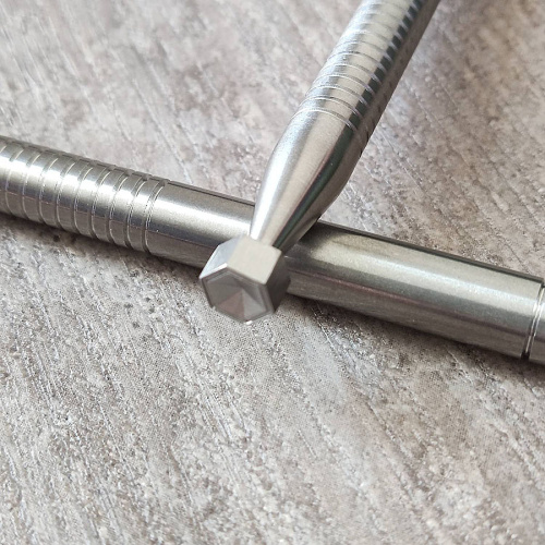 Штамп для тиснения по коже Соты нерж. сталь  YM_Cell - фото товара фото 3