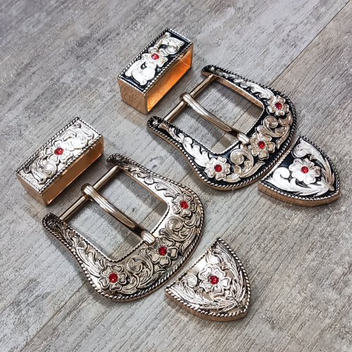 Комплект фурнитуры для ремня 38 мм со стразами JSD38A Комплект фурнитуры для ремня 38 мм со стразами JSD38A