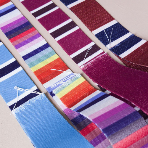 Лента ременная 38 мм Цветная полоска пэ Лента ременная 38 мм Цветная полоска пэ