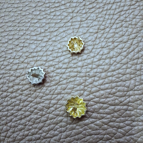 Зажим декоративный Хризантема Латунь фото 5