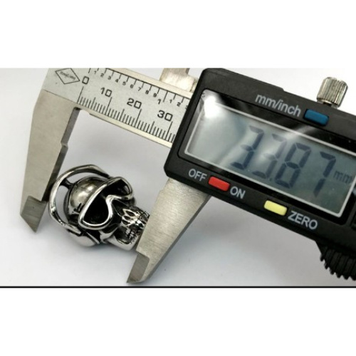 Застежка 8 мм магнитный Череп Сталь  BR-KZ05 - фото товара фото 2